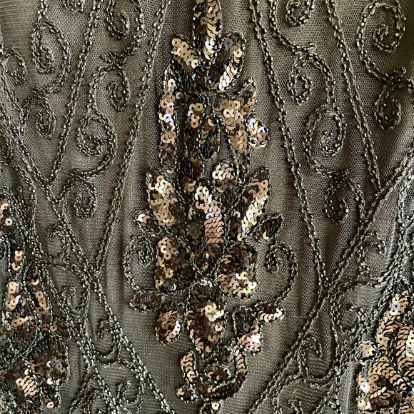 The PrettyGuide Women's Tiered Long Fringed Flapper Dress with Sleeves (size S) - Picture 5 of 8